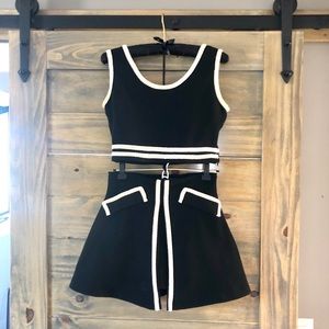 Cache Vintage Two Piece Cropped Top & Squirt